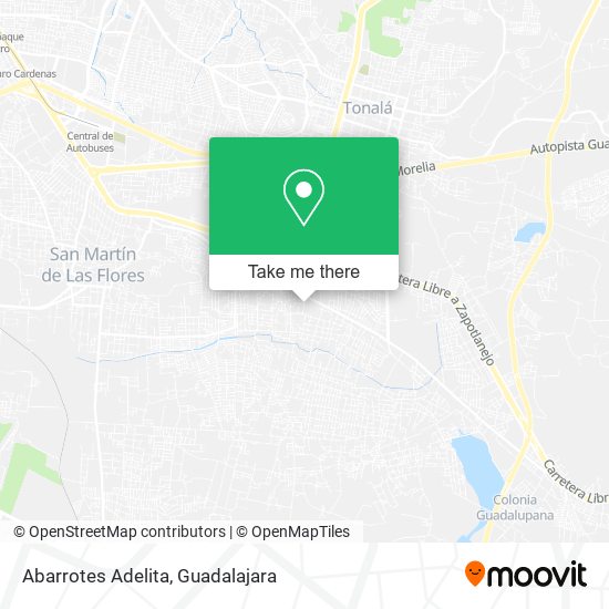 Abarrotes Adelita map