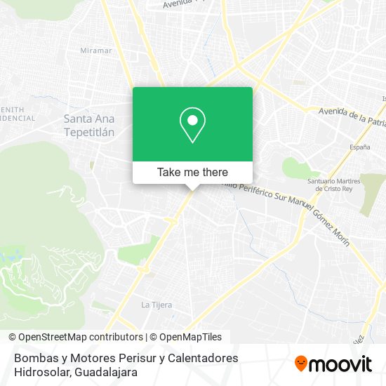 Bombas y Motores Perisur y Calentadores Hidrosolar map
