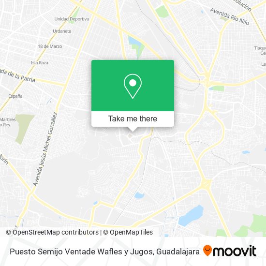 Puesto Semijo Ventade Wafles y Jugos map