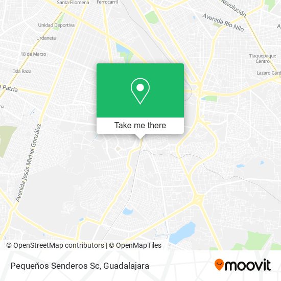 Pequeños Senderos Sc map
