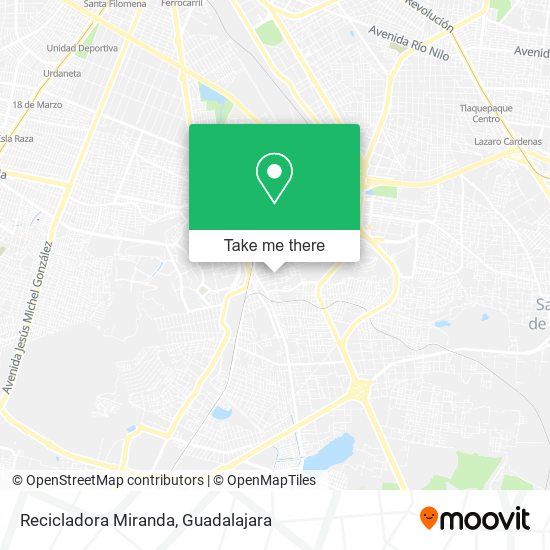 Mapa de Recicladora Miranda