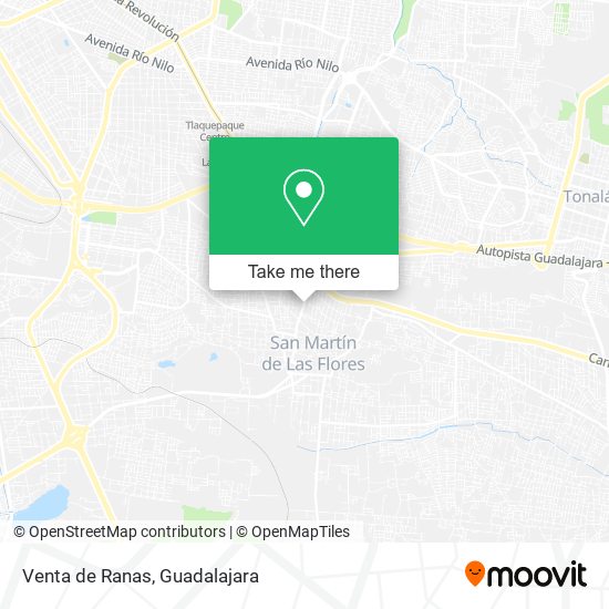 Venta de Ranas map