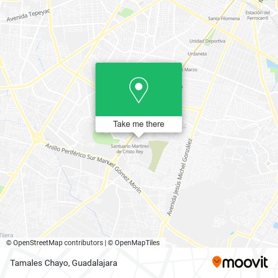 Tamales Chayo map
