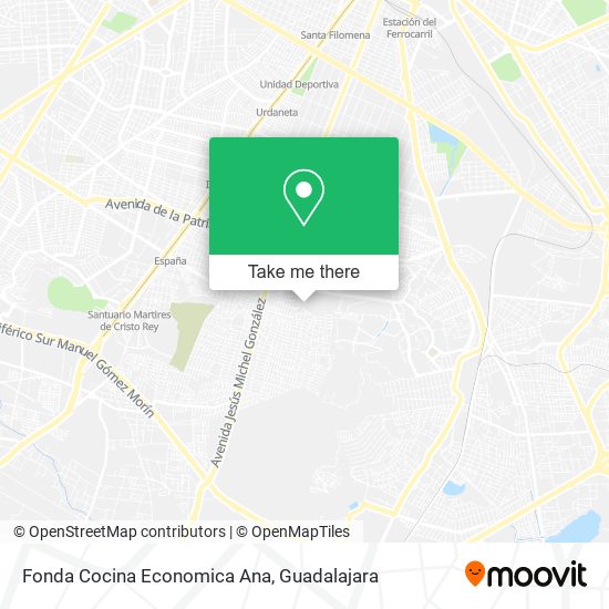 Mapa de Fonda Cocina Economica Ana