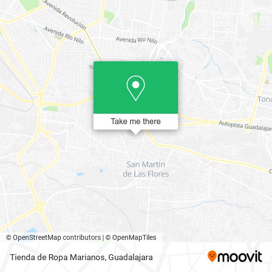 Mapa de Tienda de Ropa Marianos