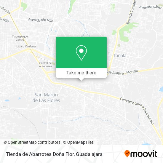 Mapa de Tienda de Abarrotes Doña Flor