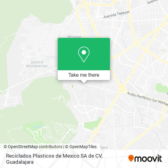 Mapa de Reciclados Plasticos de Mexico SA de CV