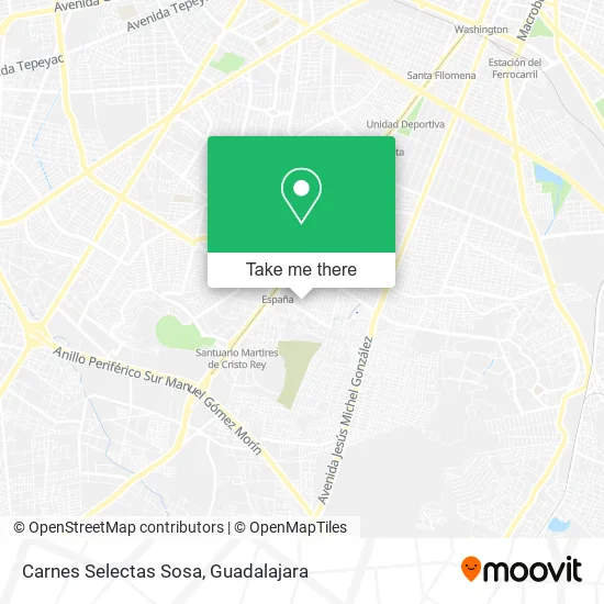 Carnes Selectas Sosa map