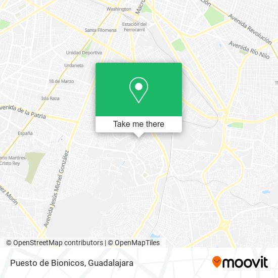 Puesto de Bionicos map