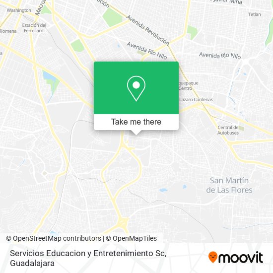 Servicios Educacion y Entretenimiento Sc map