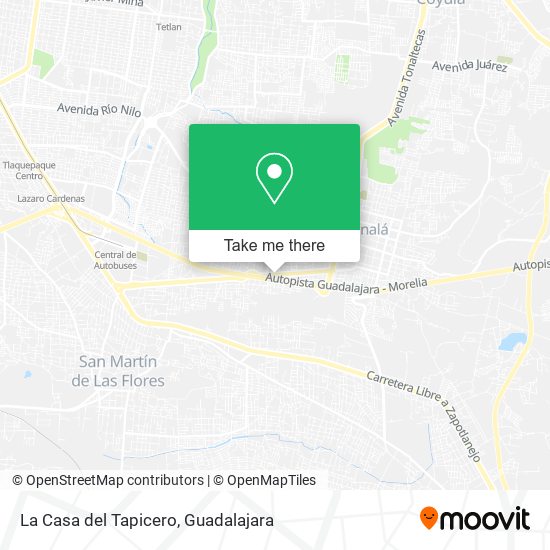 La Casa del Tapicero map