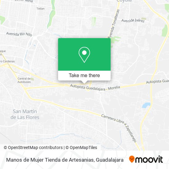 Manos de Mujer Tienda de Artesanias map