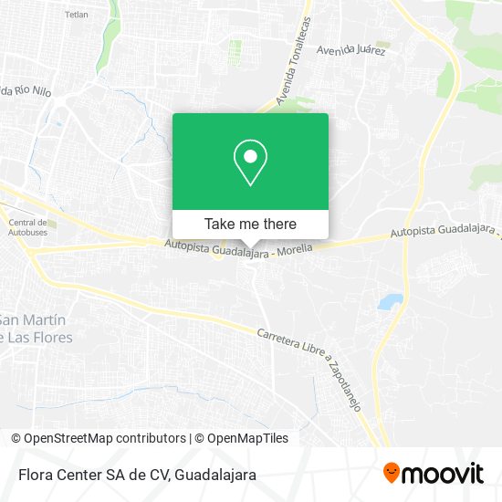 Flora Center SA de CV map
