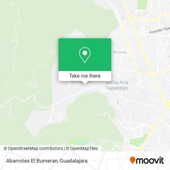 Mapa de Abarrotes El Bumeran