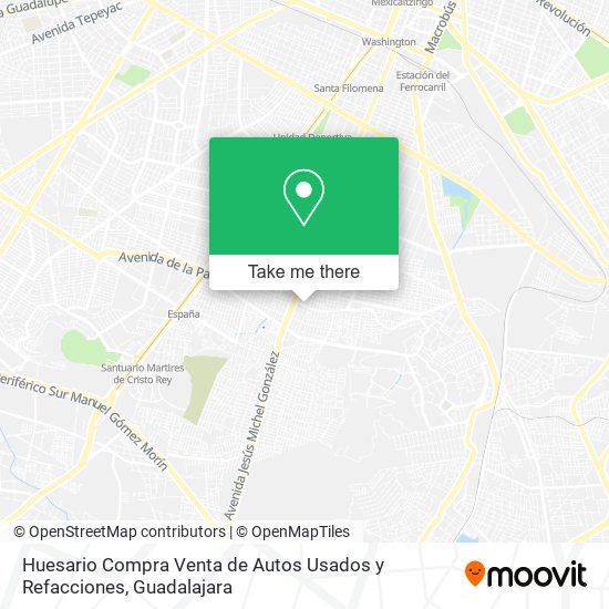 Huesario Compra Venta de Autos Usados y Refacciones map