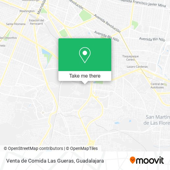 Mapa de Venta de Comida Las Gueras