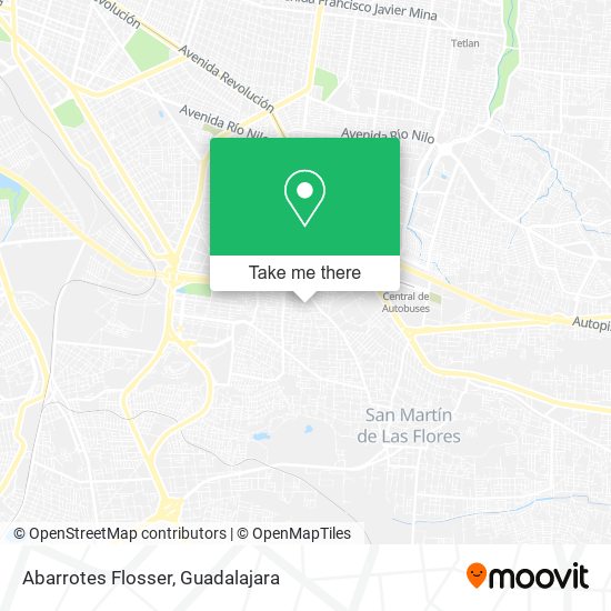 Abarrotes Flosser map