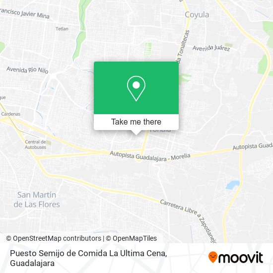 Puesto Semijo de Comida La Ultima Cena map
