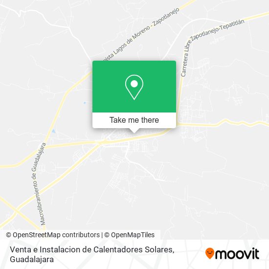 Venta e Instalacion de Calentadores Solares map