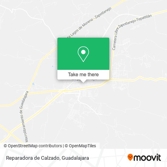 Mapa de Reparadora de Calzado