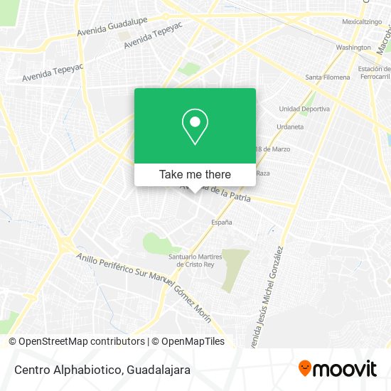 Centro Alphabiotico map