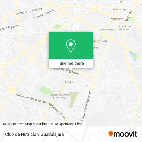 Club de Nutricion map