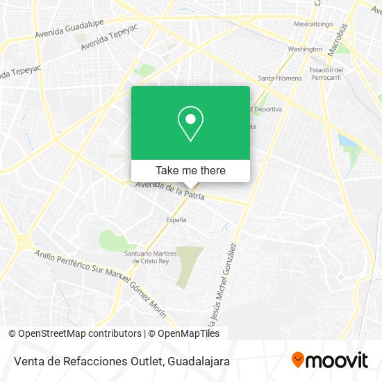 Venta de Refacciones Outlet map