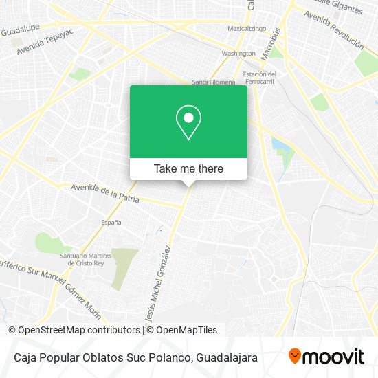 Caja Popular Oblatos Suc Polanco map