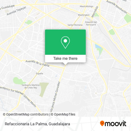 Refaccionaria La Palma map