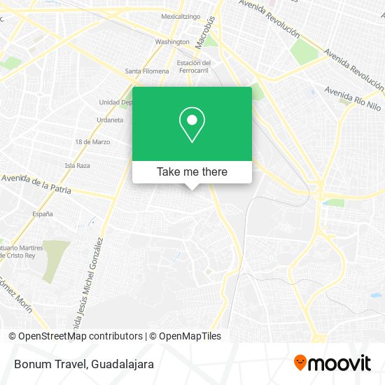 Mapa de Bonum Travel