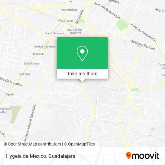 Mapa de Hygeia de Mexico
