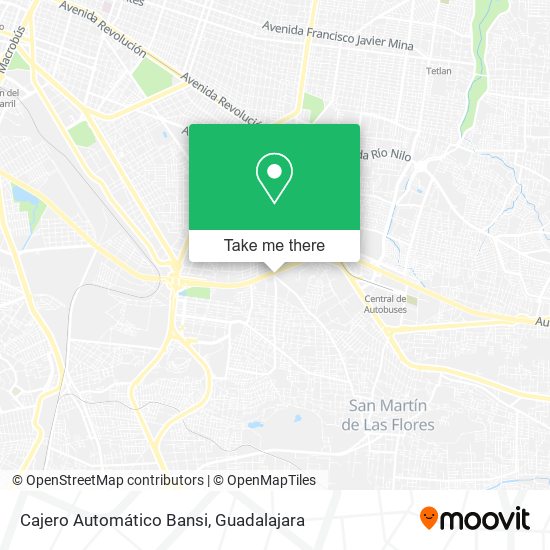 Cajero Automático Bansi map