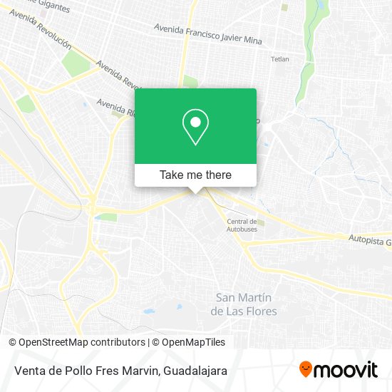 Mapa de Venta de Pollo Fres Marvin