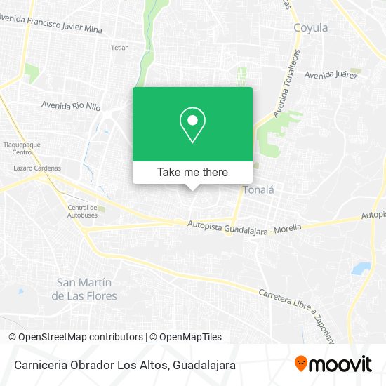 Carniceria Obrador Los Altos map