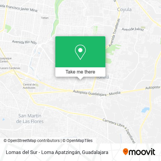 Mapa de Lomas del Sur - Loma Apatzingán