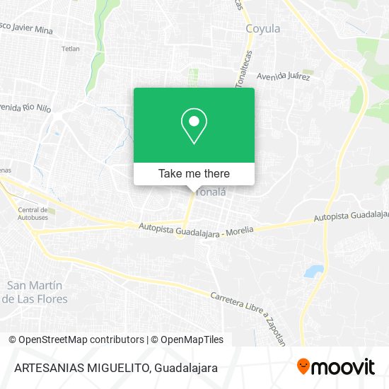 ARTESANIAS MIGUELITO map
