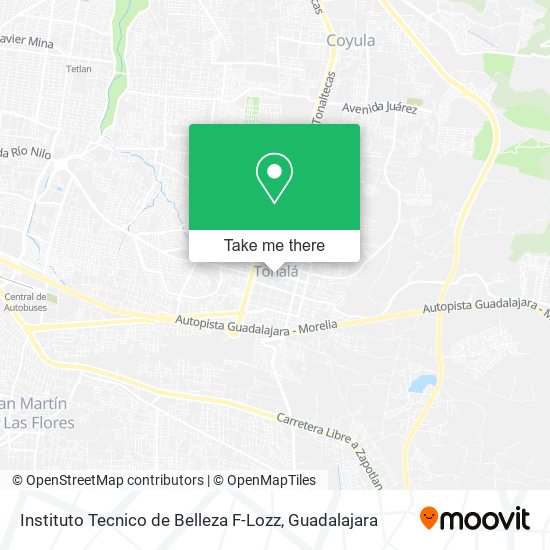 Instituto Tecnico de Belleza F-Lozz map