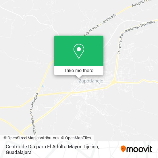 Mapa de Centro de Dia para El Adulto Mayor Tijelino