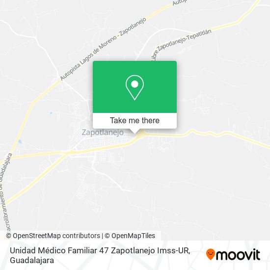 Unidad Médico Familiar 47 Zapotlanejo Imss-UR map