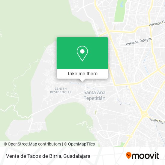 Venta de Tacos de Birria map