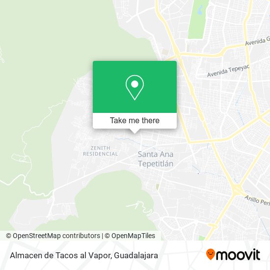 Mapa de Almacen de Tacos al Vapor