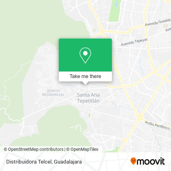 Mapa de Distribuidora Telcel