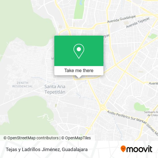 Tejas y Ladrillos Jiménez map