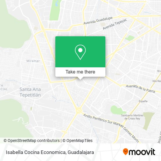 Isabella Cocina Economica map