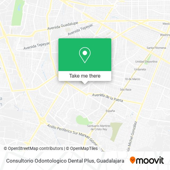 Mapa de Consultorio Odontologico Dental Plus