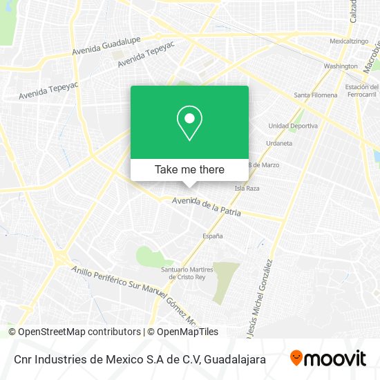 Cnr Industries de Mexico S.A de C.V map
