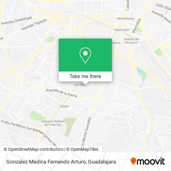 Gonzalez Medina Fernando Arturo map