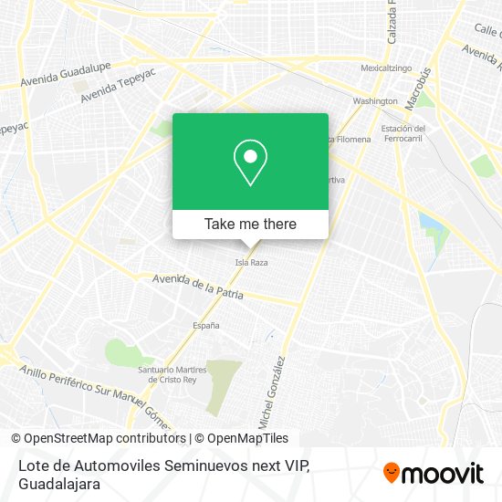 Lote de Automoviles Seminuevos next VIP map