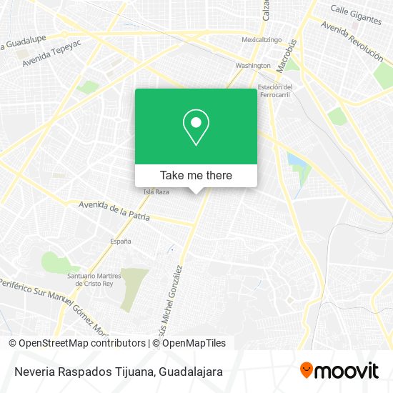 Neveria Raspados Tijuana map
