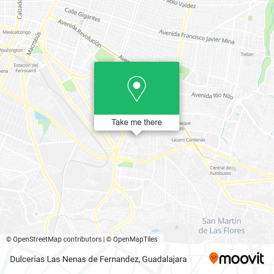 Mapa de Dulcerias Las Nenas de Fernandez